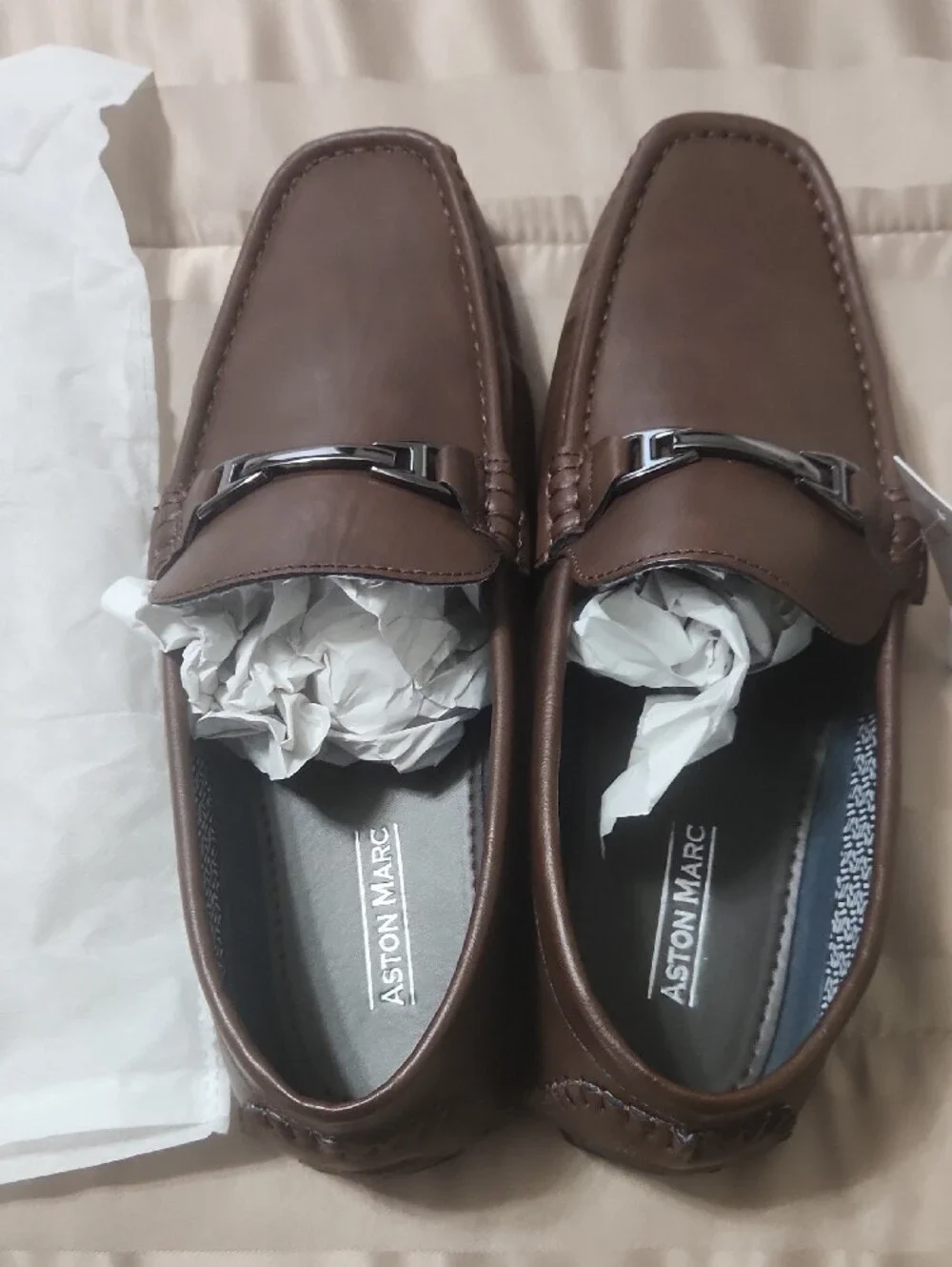aston marc brown leather